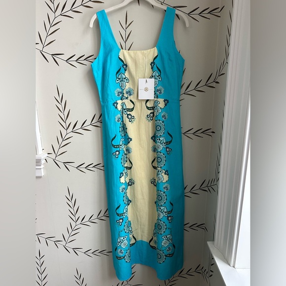 NEW Tuckernuck x Anna Cate Minnie Midi dress. Coastal. S. NWT - Picture 5 of 7